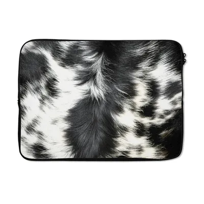 Produktbild von MuchoWow® Laptop Hülle 13 Zoll Die Kuhhaut einer Langhornkuh Laptoptasche - Laptophülle - Sleeve - Rundumschutz