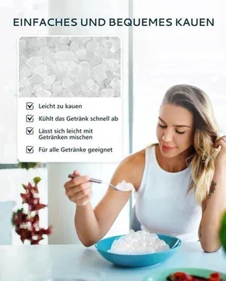 Zdjęcie produktu dla Maszyna do produkcji kostek lodu, model stołowy - produkcja 15 kg dziennie - automatyczne czyszczenie