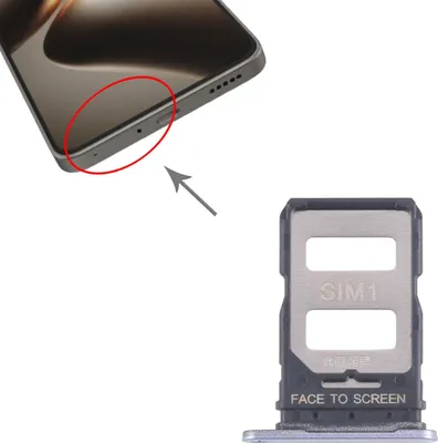 Produktbild von Für Xiaomi 14T 5G SIM Kartenhalter Dual SIM Card Tray Reparatur Ersatzteil Blau