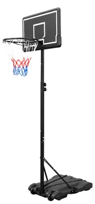 Produktbild von Basketballkorb MR6115, höhenverstellbar, 179-213 cm, Platte 71x45 cm, Ring Ø 39 cm, für Kinder & Outdoor