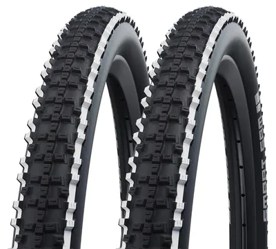 Produktbild von 2x Schwalbe Smart Sam 57-559 weiss-schwarz Drahtreifen 26x2.25 Fahrradreifen