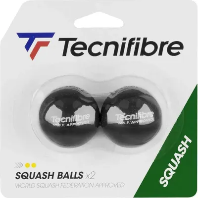 Zdjęcie produktu dla Tecnifibre Double Yellow Dot Squash Balls Transparent 2 Balls Transparent 2 Balls