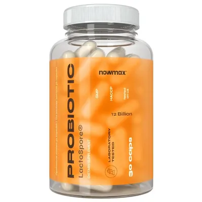 Produktbild von nowmax® Probiotic 12 Billion – Bacillus coagulans Probiotikum, 30 Kapseln