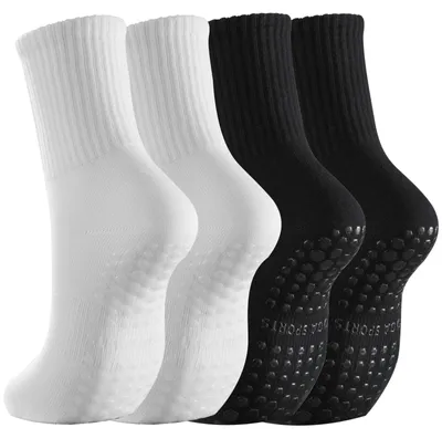 Produktbild von Rutschfeste Yoga-Socken für Damen mit Silikon-Grip (2 Paar)