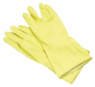 Produktbild von Agas Latexhandschuhe 15807 Gelb Gr. 8 (M) für Haushalt