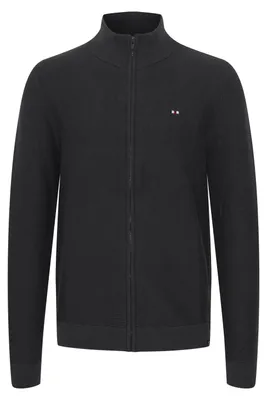 Produktbild von FQ1924 FQVillum Herren Strickjacke Cardigan Feinstrick mit hochabschließendem Kragen