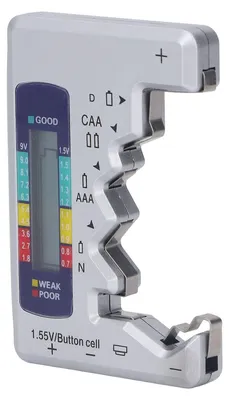 Obrázok produktu pre Prenosný digitálny tester batérií s LCD displejom na testovanie 1,5V a 9V batérií