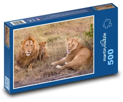 Obrázok produktu pre Puzzle 500 Levía rodina s mláďaťom - martinpuzzle