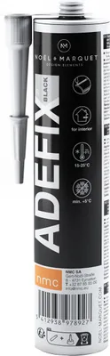 Produktbild von NMC ADEFIX BLACK Stuckprofile-Montagekleber Acrylkleber Spachtel schwarz 310 ml