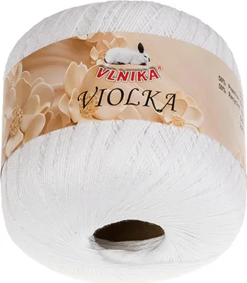 Zdjęcie produktu dla Przędza Violka – 50 g / 285 m – biała