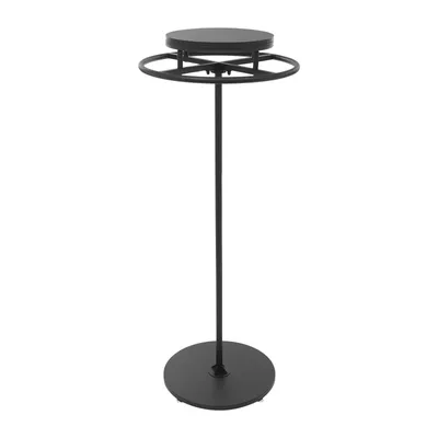 Zdjęcie produktu dla Okrągły wieszak na ubrania czarny obrotowy 140cm