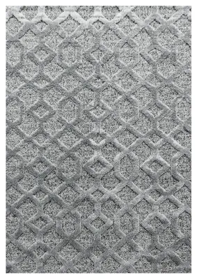 Produktbild von Hochflor Teppich Pepe Läufer, Farbe: Grau, Größe:60x110 cm