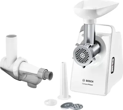 Produktbild von Fleischwolf, Bosch MFW3X15W Fleischwolf, CompactPower, 500 W, Wei