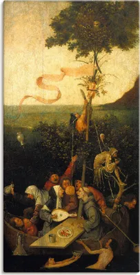 Produktbild von ARTland Leinwandbild Das Narrenschiff. Größe: 75x150 cm