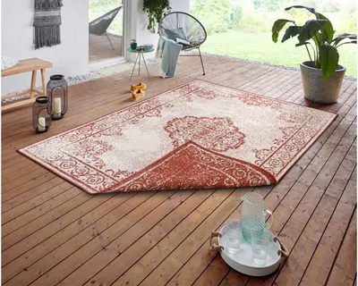Produktbild von Northrugs Wendbarer Teppich 120 x 170 cm Twin Supreme Cebu Rot