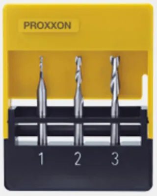 Produktbild von Proxxon 27116 Vollhartmetall - Schaftfräser - Satz, 3 - teiliger Satz