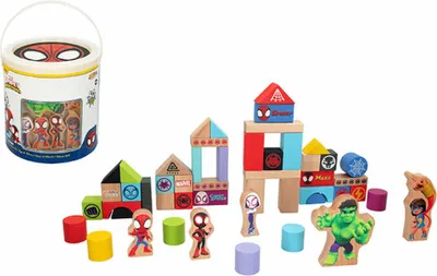 Produktbild von Marvel Spidey Amazing Friends Holzklotz 50Stü ck