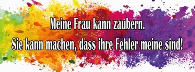 Produktbild von vianmo Holzschild 10x27 cm meine Frau kann zaubern Männer Frauen