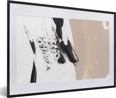 Produktbild von MuchoWow® Gerahmtes Poster Farbe - Design - Abstrakt 60x40 cm - Poster mit Schwarzem Bilderrahmen Wandposter Rahmen Foto Bilder - Schlafzimmer - Plakat in Rahmen - Drucken