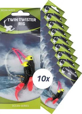 Image de Eurocatch Twin Twister Rig, montage à deux hameçons, 10 pièces