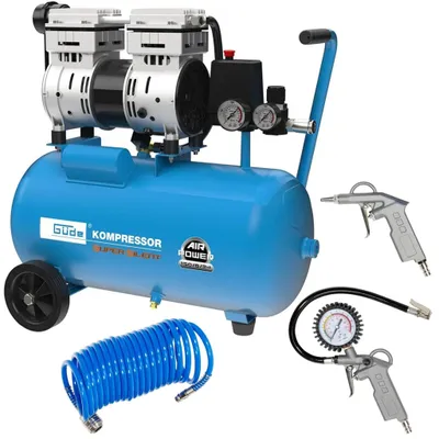 Produktbild von Güde Flüster Kompressor Airpower 150/8/24 SILENT | 24L | 8bar | mit Zubehör
