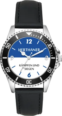 Produktbild von KIESENBERG Herrenuhr Armbanduhr Herthaner Geschenk Fan Artikel Zubehör Fanartikel Analog Quartz Uhr L-21163