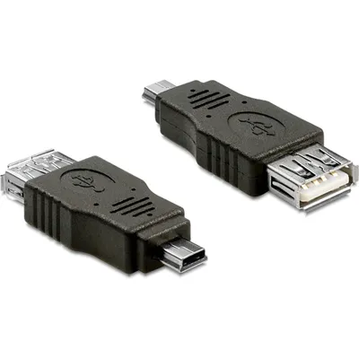 Produktbild von Delock Adapter USB mini Stecker > USB 2.0-A Buchse OTG
