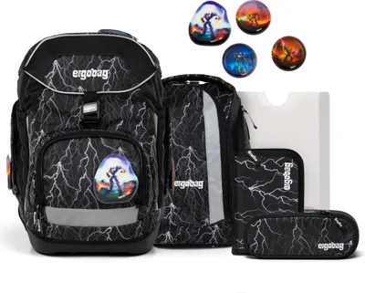 Produktbild von ergobag Schulranzen pack Set GLOW 28 x 25 x 40