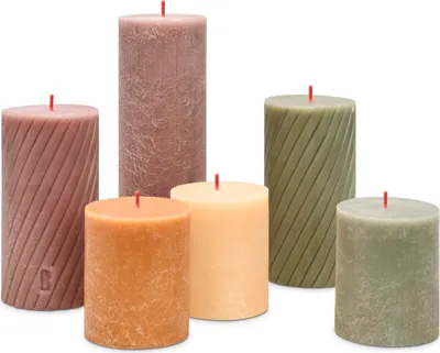 Produktbild von Bolsius 6er Set Kerzen, mehrfarbig