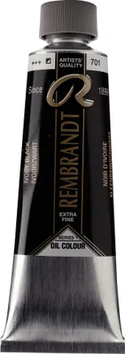 Image de Rembrandt peinture à l'huile en tube 150 ml, ivoire noir 701