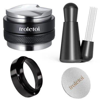 Produktbild von 58 mm Espressorzubehör-Set, 2-in-1-Tamper, Kaffee-Verteiler, WDT-Werkzeug