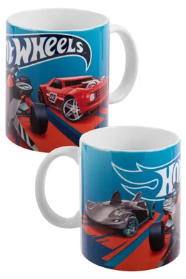 Image de Hot Wheels Tasse pour enfants - Race Zone Tasse pour enfants en porcelaine bleue 320 ml