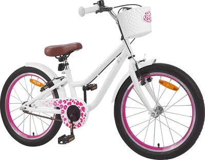 Obrázok produktu pre vidaXL Detský bicykel s pomocnými kolieskami, 18 palcov, pre deti vo veku 5–7 rokov, biely