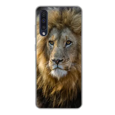Produktbild von MuchoWow® Handyhülle Schutzhülle Hülle für Samsung Galaxy A50 Löwe - Porträt - Wild Silikon Softcase Handy Hülle - Mobiltelefonhülle