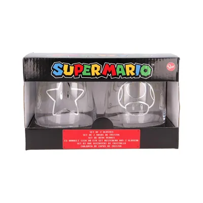 Produktbild von Stor Mario Bros Glas 510ml 2 Einheiten Durchsichtig Durchsichtig One Size