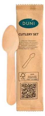 Produktbild von 250x DUNI Kaffeelöffel 11 cm Natürlich