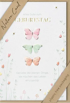 Produktbild von bsb 693019-2 Geburtstagskarte - Natur Card, inkl. Umschlag