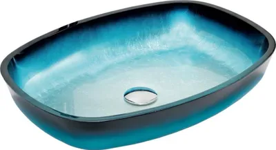 Immagine prodotto di Mexen Araks lavandino da appoggio in vetro 54 x 39 cm, blu - 24155447