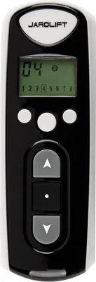 Produktbild von Jarolift Funk-Handsender TDRC, 8-Kanal TDRC 08 Fernbedienung für Rollläden, kompatibel mit TDEF Funkmotoren & TDRR Empfängern, Rolling Code 433 MHz, Klavierlack-Design