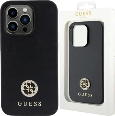 Image de Guess Guhcp13Lps4Dgpk Iphone 13 Pro 6.1 Black/Black Hardcase Strass Metal Logo