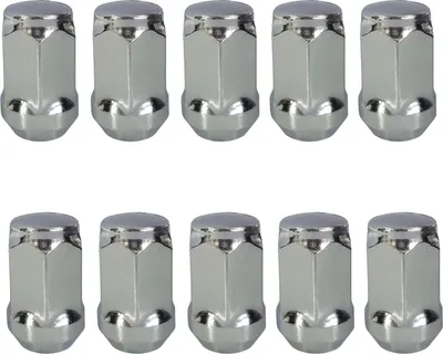 Immagine prodotto di 10 dadi ruota M12x1,25 con collare conico chiuso a 60° cromati 34 mm | apertura chiave 17 mm compatibili con Nissan 100NX