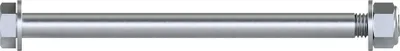 Zdjęcie produktu dla Śruba z nakrętką oporową przyczepa podłodziowa ocynkowany SUPROD, M14 x 210 mm