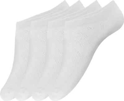 Produktbild von Giulia 4 Paar rutschfeste Sneaker Socken für Damen Sneaker-söckchen Ballerina Zehlinge Füßlinge White 36-38