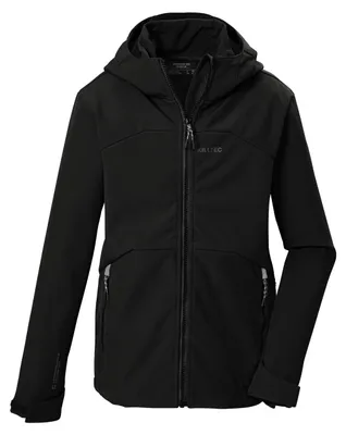 Produktbild von Killtec Softshelljacke Kinder mit Kapuze, Farbe:Schwarz, Kinder Größen:140