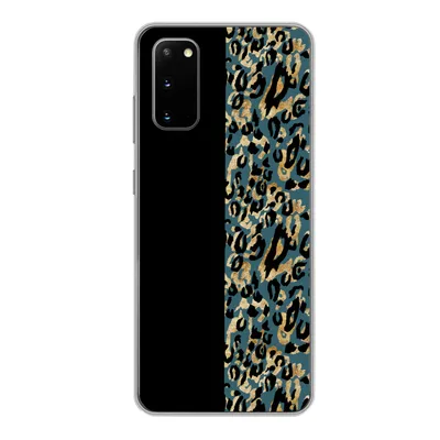 Produktbild von MuchoWow® Handyhülle Schutzhülle Hülle für Samsung Galaxy S20 Pantherdruck - Gold - Pelz Silikon Softcase Handy Hülle - Bild