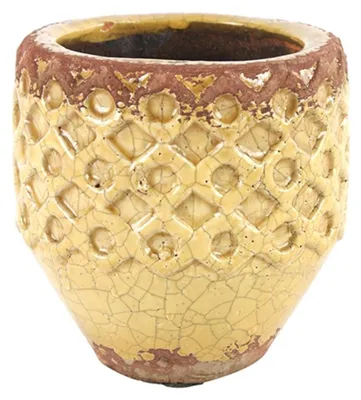 Zdjęcie produktu dla Doniczka Countryfield Rosana m ø13x13cm żółta