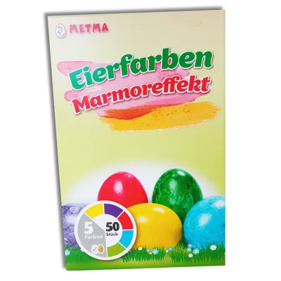 Produktbild von itenga Eierfarbe Marmoreffekt gelb, lila, blau, grün, rot