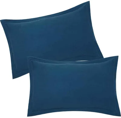 Produktbild von Baumwollkissenbezug 50x70 cm Entenblau, 50 x 70 cm Entenblau