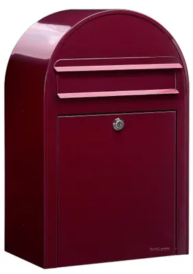 Produktbild von Bobi Classic Briefkasten RAL 3005 bordeauxrot Wandbriefkasten