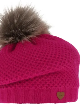 Produktbild von Winterset für Mädchen: rosa Mütze und Schlauchschal mit Pompon Francesca